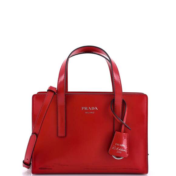 Prada Re-Edition Tote Spazzolato #176937P86B - Picture 1 of 9